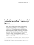 An Evaluation of Paul Churchland`s Responses to The Knowledge