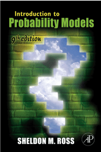 Introduction to Probability Models Ninth Edition - IME-USP