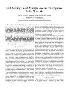 Soft Sensing-Based Multiple Access for Cognitive Radio Networks