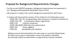 Proposal for Background Requirements Changes