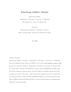 Functional Additive Models