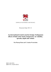 An international trend in market design: Endogenous effects of limit