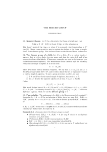 THE BRAUER GROUP 0.1. Number theory. Let X be a Q