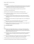 Biology – Chapter 17 Assessment Answers 17.1 Assessment 1a. A