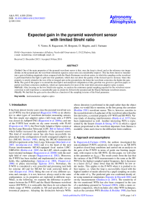 Expected gain in the pyramid wavefront sensor with limited Strehl ratio