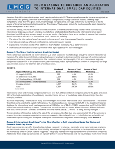 four reasons to consider an allocation to international small cap