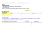 Service Application Form