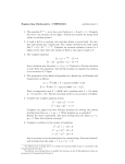 Engineering Mathematics | CHEN30101 problem sheet 1 1. The