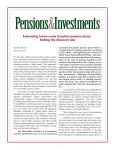 Estimating future costs at public pension plans: Setting the discount