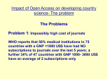 Impact of Open Access on developing country science