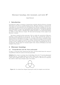 Khovanov homology, slice invariants, and exotic R