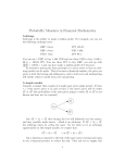 Probability Measures in Financial Mathematics
