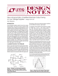 New Instrumentation Amplifiers Maximize Output Swing on Low