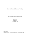Economic Issues in Emission Trading