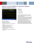 Ethernet 10/100/1000BASE-T Application Software