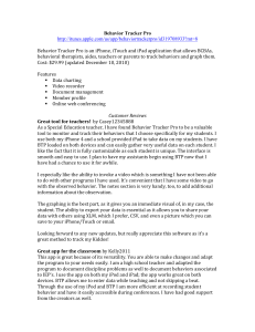 Behavior Tracker Pro http://itunes