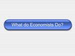 What do Economists Do?