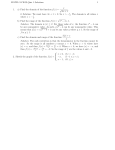 MATH 114 W09 Quiz 1 Solutions 1 1. a) Find the domain of the