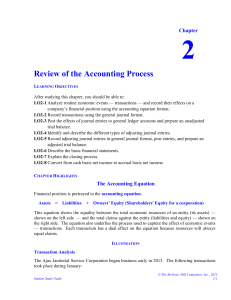 Chapter 2 Review of the Accounting Process