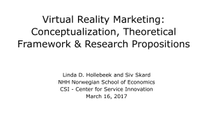 Virtual Reality Marketing: Conceptualization, Theoretical Framework