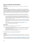 Notes on Probabilistic Graphical Models 1