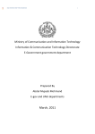 EGOV strategy DRAFT for afghanistan conclusion Ministry of