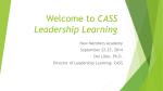 CASS Leadership Learning