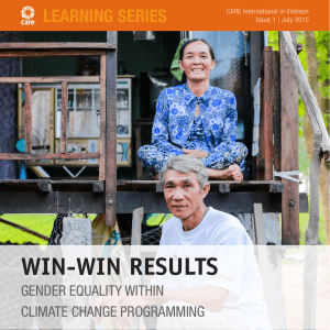 win-win results - CARE Climate Change