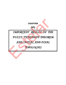 important result of the fuzzy tychonoff theorem and