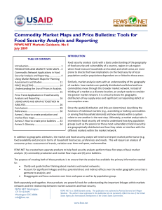 Commodity Market Maps and Price Bulletins