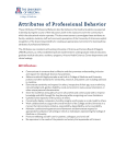 Attributes of Professional Behavior - University of Arizona College of
