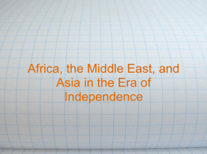 Africa, Middle East, and Asia during the Cold War