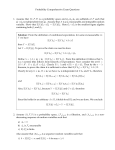 Probability Comprehensive Exam Questions 1. Assume that (Ω,F,P