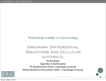 ORDINARy DIFFERENTIAL EqUATIONS AND CELLULAR