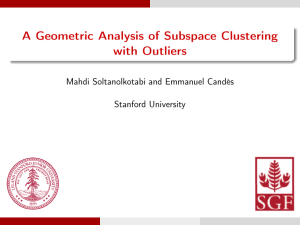 A Geometric Analysis of Subspace Clustering with Outliers