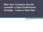 Why Your Company Should Consider a Sales Enablement Strategy