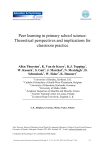 Peer learning in primary school science: Theoretical perspectives