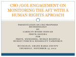 CSOs` Proposed Methodology for Monitoring the AfT with a HRBA