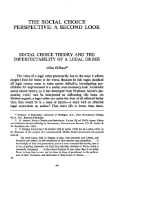 Social Choice Theory and the Imperfectability of a Legal Order
