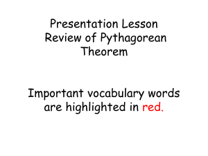 Review of Pythagorean Theorem - unit-plan-the-unit