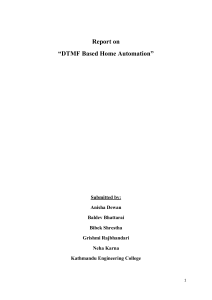 DTMF Based Home Automation