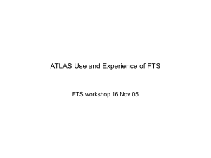 ATLAS Experience of FTS