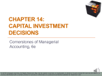 Chapter 14: Capital Investment Decisions