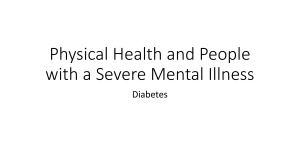 Physical Health and People with a Severe