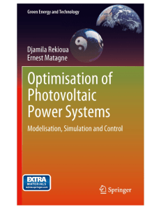 Optimization of Photovoltaic Power Systems Modelization