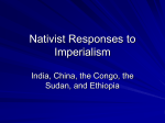 Nativist Responses to Imperialism
