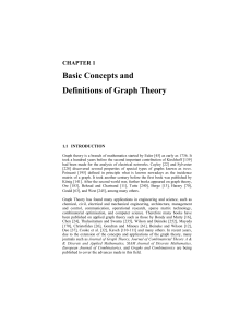 Basic Concepts and Definitions of Graph Theory