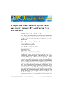 Comparison of methods for high quantity and quality - Funpec-RP