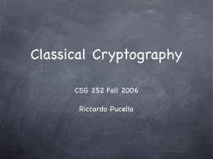 Classical Cryptography