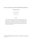 Income Smoothing as Rational Equilibrium Behavior? A Second Look